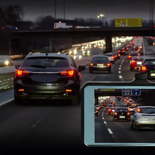 Kfz-Dashcam | 1296p, 4" Touchscreen, G-Sensor, Full HD, WDR, Parkmodus | PZ-V12