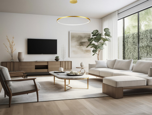 Einzelstück Moderne Pendelleuchte | LED | Gold | RLK-C01-30W-G