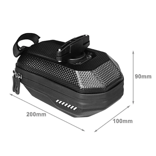 Wasserdichte Satteltasche aus EVA-Hartschale | Leichte und robuste 1,5-Liter-Fahrradtasche | BCB-308