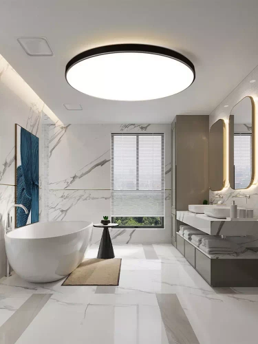 LED-Deckenleuchte rund | 24 W | schwarz | RLB-C30W-B