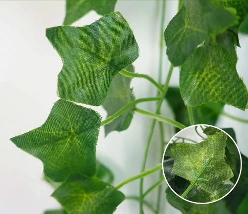 Dekorative Girlanden | 3 Stück, 6,9 m Gesamtlänge | künstlicher Efeu | Zierblätter