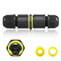 Wasserdichte Kabelmuffe IP68 | 3-polige selbstklemmende Verbindung 450 V 24 A für Kabel 4–11 mm | M684-D