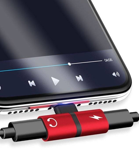 Lightning-Adapter - 2x Lightning | Audio-Adapter für das iPhone | UA-008