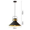Retro-Stil | Loft | Deckenleuchte Goldlampe