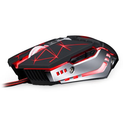 Gaming-Maus | kabelgebunden, optisch, USB | 800–3.200 DPI, 7 Tasten | V7