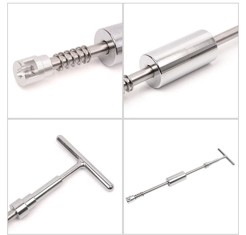 Karosserie-Ausbeulwerkzeug-Set | 1 Stück Ausbeulhammer mit 18 Aufsatzpilzen in verschiedenen Durchmessern | Y-109