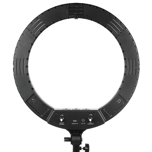 Ringlicht mit Spiegel | Ringlicht mit Stativ | Set mit Netzteil und Ring 60W | M45-60W-B