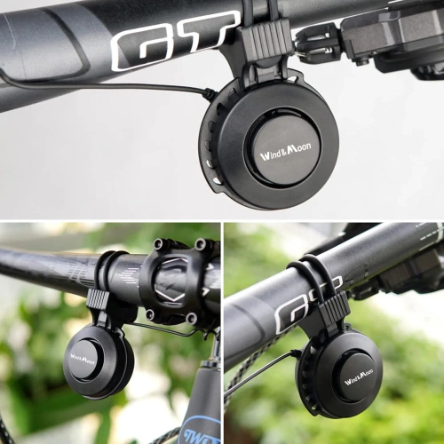 TWB-105 Elektrische Fahrradklingel USB 120 dB | Türklingel mit eingebautem Akku | 4 Klangmodi