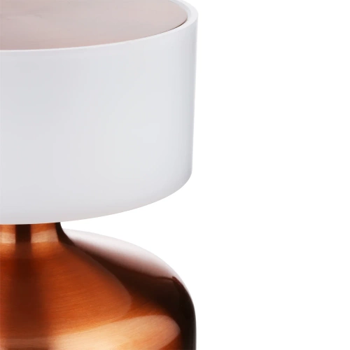 Tischlampe mit integriertem Akku | Nachtlicht mit drei Leuchtfarben | Stimmungsvolle Lampe für Hotel, Restaurant | HJA44-COPPER