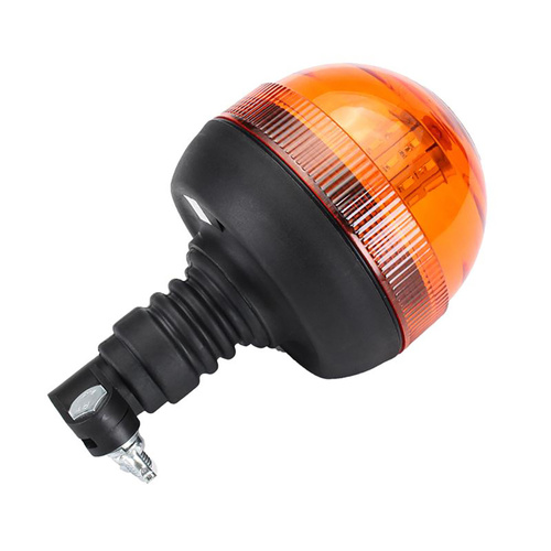 LED Warnleuchte auf Pfosten montiert | Warnblitz | Drehlicht | LED-03L-3-V2