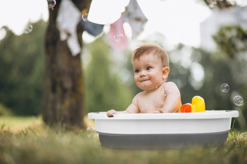 Faltbare Silikonschüssel | 26 l | grau | XJP-26L-GREY