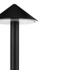 Tischlampe mit eingebautem Akku | Nachtlicht mit drei Leuchtfarben | Stimmungsvolle Lampe für Hotel, Restaurant | HJA32-BLACK