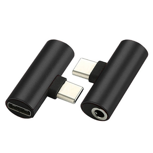 Audio-Adapter | USB Type-C auf USB Type-C + 3,5 mm Klinke | UA-006