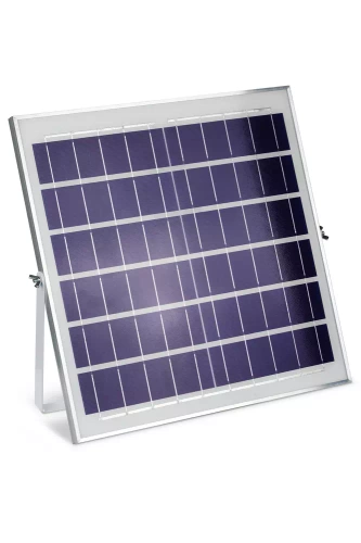 LED-Flutlicht Set | 300 W + Solarpanel 6 V/15 W mit Fernbedienung | 5.000 lm, 12.000 mAh, IP66