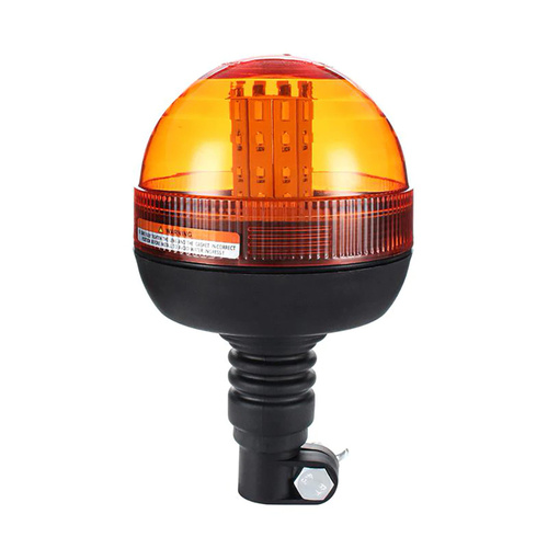 LED Warnleuchte auf Pfosten montiert | Warnblitz | Drehlicht | LED-03L-3-V2