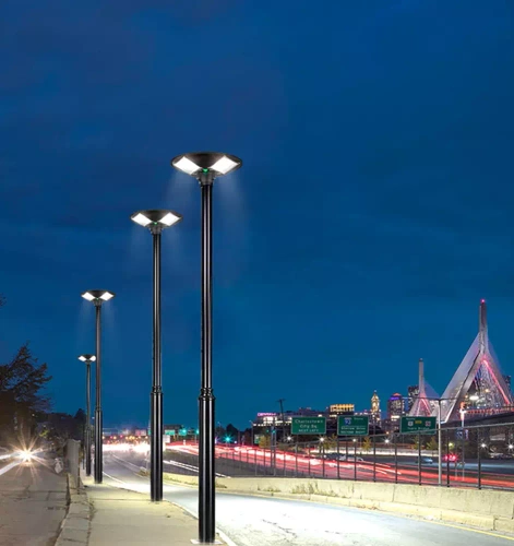 LED-Straßenleuchte Solar UFO | 300 W, 8 Ah, IP65, 240 SMD5730 LEDs, großes Solarpanel 6 V/13 W, Fernbedienung | LDT-B240