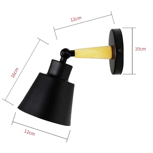 Wandleuchte, schwenkbarer Spot für E27-Leuchtmittel | BD-C121A