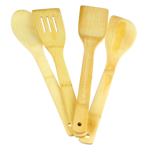 Küchenutensilien aus Bambus mit Ständer | BRS-5in1-BAMBOO