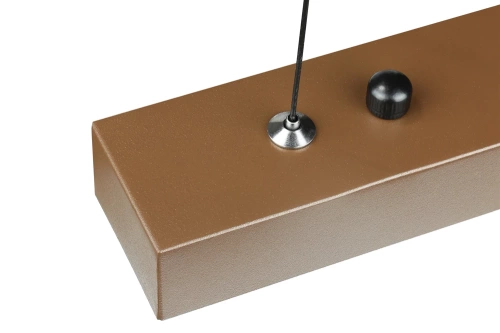 Moderne rechteckige Hängelampe | Fernbedienung | LED | Braun | SX41-100CM-40W-BR