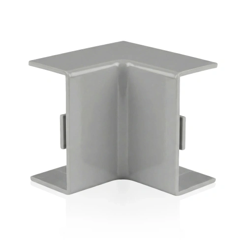 Innenwinkel-Verbinder für Kabelkanalabdeckung | 40 × 20 mm | grau | CDT-04-Grey