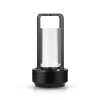 Camping-Tischlampe mit eingebautem 2000mAh Akku und Touchpanel | 3 Lichtfarben, dimmbar | Schwarz | HJA27