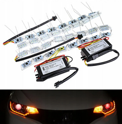 LED-Tagfahrlicht mit Blinker | Selbstklebend flexibel
