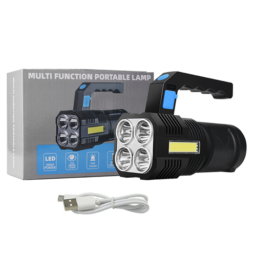 Multifunktions-LED-Taschenlampe mit Suchscheinwerfer und integriertem Akku | 1000lm, 4 Leuchtmodi, bis zu 8 Stunden | TL-2056