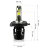 LED-Scheinwerferlampe H4 | 40 W, 12.000 lm, Set | B5 SEOUL CSP