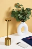 34 cm Tischlampe mit integriertem Akku | Nachtlicht mit drei Leuchtfarben | Stimmungsvolle Lampe für Hotel, Restaurant | HJA28-GOLD-2