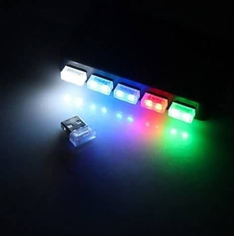 USB-LED-Lampe 1 SMD | NANO | für Powerbank, Laptop | USB Atmosphärenlicht 5V | CAL01-USB