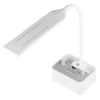 Schreibtischlampe für Kinder | LED Lampe mit Organizer und Handyhalterung | Schreibtischlampe mit Farbwechselmöglichkeit | TDL-126-WEISS