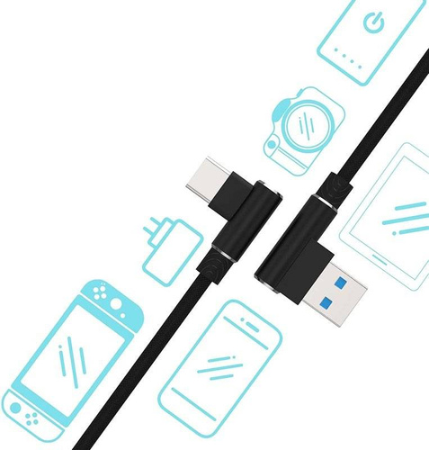 Apple Lightning 1M | Winkel-USB-Ladekabel für iPhone 5 6 7 8 X 11 2.4A | AM30