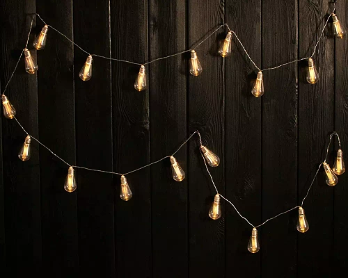 LED-Girlande solar | 20 LED-Leuchtmittel | 6 m | SDC-S20LED-6M