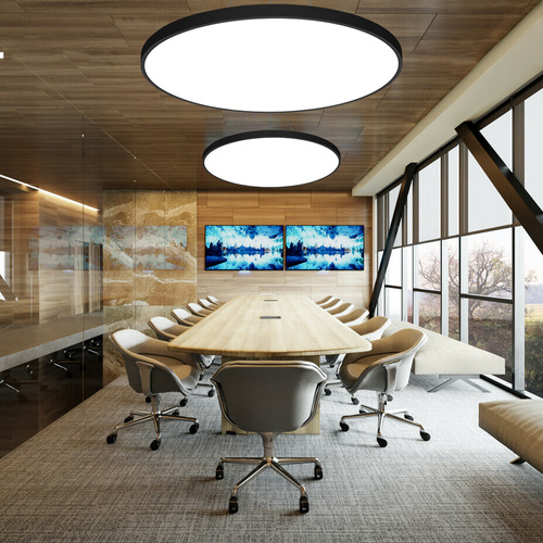 LED-Hängeleuchte 120W | rund | Vollaluminium | flimmerfrei | Φ120x6 | LPL-005