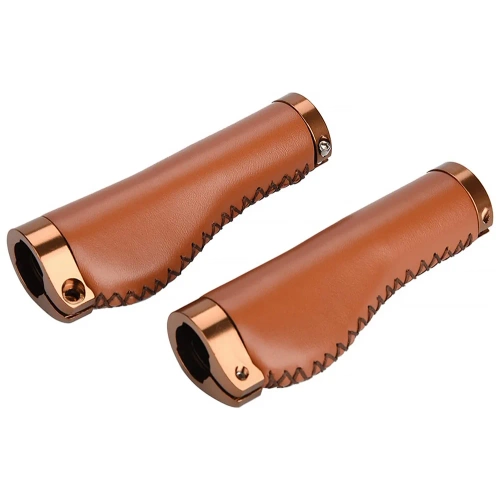 Fahrradgriffe | ergonomisch, PU-Leder | PUBT-G211A-BR