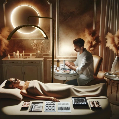 Tätowierstudio-Lampe | Schattenfreie LED-Kosmetiklampe | Bodenlampe für Kosmetiksalons, Wimpern- und Nagelstyling | EPT-135-WEISS