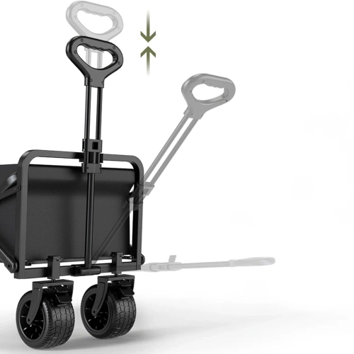 Faltbarer Reisewagen | Großer Transportwagen 100kg | Strandwagen 120L | CP01-80