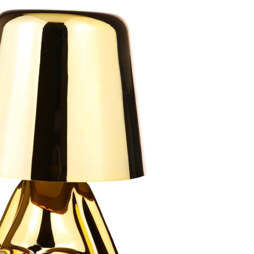 Moderne Tischlampe mit Touch-Bedienung | Nachtlicht mit eingebautem Akku | HJA23-H-GOLD