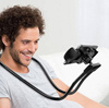 Universaler Ständer | Halterung für Hals / Selfie-Stick für Telefon | N005-Schwarz