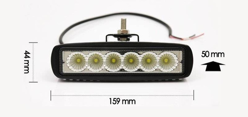 Arbeitsscheinwerfer 18W CREE lang WL5018L Flood