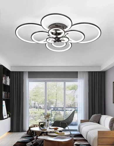 LED-Pendelleuchte, mehrteilig, modern | 180 W | schwarz | RLG-C180W-B