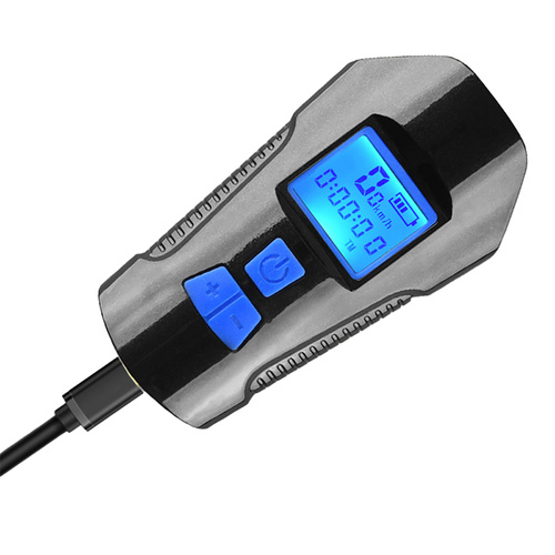 Vorderes Fahrradlicht | Eingebauter 120dB-Hupe | Fahrradcomputer-Funktion | 4 Beleuchtungsmodi, 300lm, 8 Stunden Betriebsdauer, 1500mAh | BL063