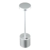 34 cm Tischlampe mit eingebautem Akku | Nachtlicht mit drei Leuchtfarben | Stimmungsvolle Lampe für Hotel, Restaurant | HJA28-SILVER-2