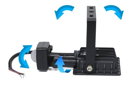 LED-Strahler 10W mit Bewegungs- und Dämmerungssensor | 950 lm | 220V | BLS-10W-Schwarz