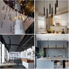 Schwarze Hängelampe | Moderne Deckenlampe | Dekorative Beleuchtung | CTD-L30CM