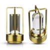 Camping-Tischlampe mit eingebautem 2000mAh Akku und Touchpanel | 3 Helligkeitsstufen, dimmbar | Gold | HJA27