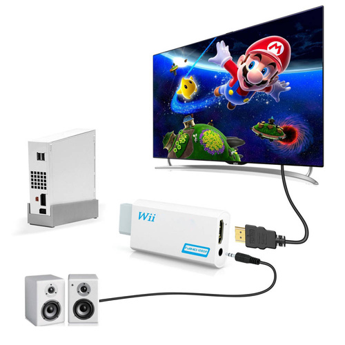 Adapter Nintendo Wii zu HDMI + Mini-Klinkenstecker 3,5 mm | HY-30