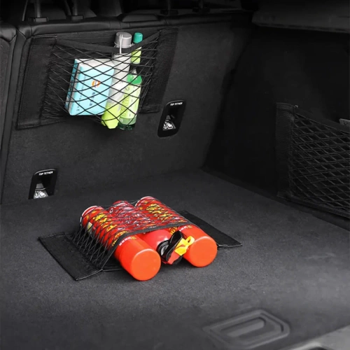 Kofferraum-Netz | Universal-Organizer | Tasche mit Klettbefestigung | 25x25 cm | CWD-25*25CM-B