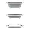 Faltbare Abfluss-Schüssel | Camping-Schüssel | Schneidebrett-Schüssel | ZXS-398-GREY