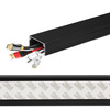 Kabelkanalabdeckung für TV- und Rundfunkkabel, Kabelkanal, Abdeckung | Selbstklebendes Band 3M | 1 Meter, 40x20mm, schwarz | ZXC-20-1M